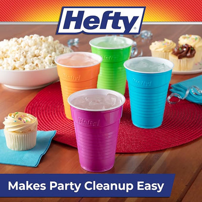 Hefty Party On Disposable Plastic Cups, 16 Ounce, Disposable Plastic Cups - Image 7
