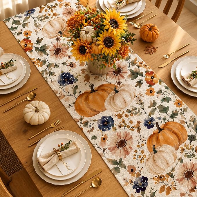 Fall Table Runner 13 x 72 in - Image 6