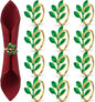 WILLBOND Leaf Napkin Rings Holders Fall Party Napkin Rings by Willbond+Technology+Limited