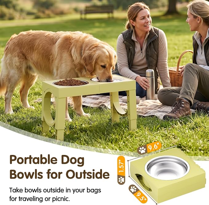 XIAZ Elevated Dog Bowls Large Breed Raised Dogs Bowl Stand Large/Medium Sized - Image 8