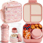 Fimibuke Kids Bento Lunch Box w/Insulated Water Bottle, Lunch Bag & Thermo | by Fimibuke