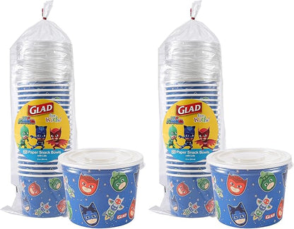 Glad for Kids 12 oz PJ Masks Space Paper Snack Bowls by GladTrashFoodStorage