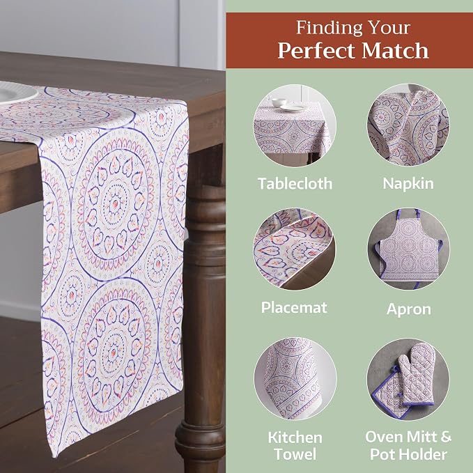Maison d' Hermine Table Runner 100% Cotton 14.50" x 108" | Table Runners 108 - Image 5