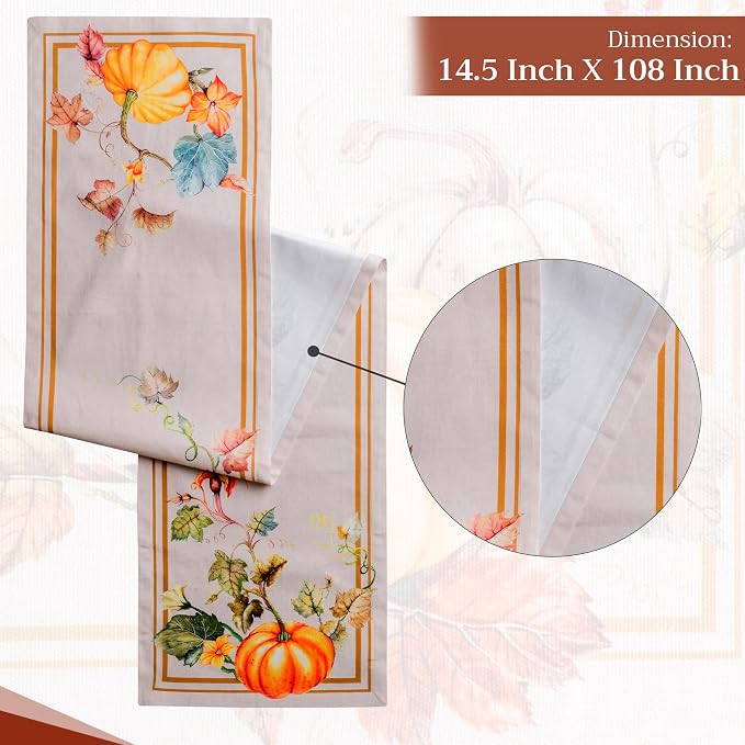 Maison d' Hermine Table Runner 100% Cotton 14.50" x 108" | Table Runners 108 - Image 4