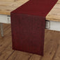 Solino Home Linen Red Garnet Table Runner 108 Inches Long - Athena, 100% Pure Linen Dining Table Runner 14 x 108 Inch for Winter, Valentines