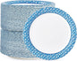 MUCHII 8.375 Inch Disposable Paper Plates, 300 Count Soak and Cut Proof Printed Paper Plates for Daily Use, Holiday for Family Gatherings, Parties, Picnic