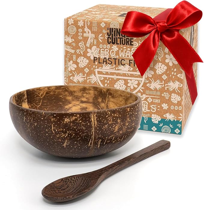 Jungle Culture 1 Coconut Bowl & Spoon by JungleCulture