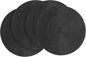 15 Inch Round Braided Placemats Set of 4, Washable Heat Resistant Cotton by Floroom