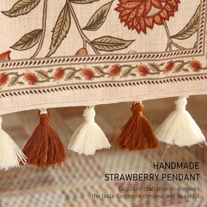 Designer French Linen Extra Long Table Runner, Kitchen Decor, Dining Table - Image 6