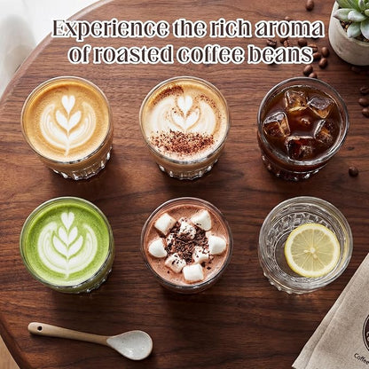 6 Pack 11 oz Drinking Glasses Stackable Iced Latte Coffee Cup, Beer Cocktail - Image 5