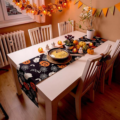 Gilprop 3 Pcs Holiday Table Runners Seasonal Tablecloth, 13x72 Inch | Farmhouse - Image 3
