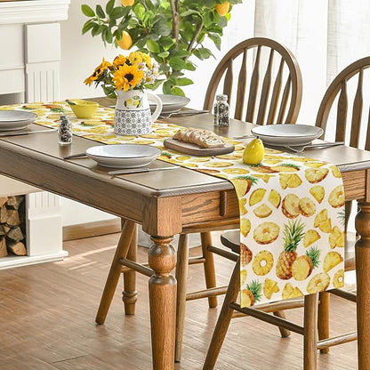 Artoid Mode Pineapple Fruit Spring Summer Table Runner, Seasonal Kitchen Dining - Image 4