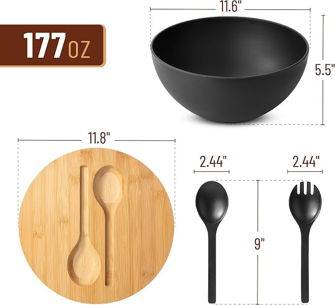 BAMBOO LAND- Extra Large Salad Bowl - Image 2