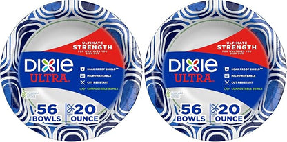 Dixie Ultra, Large Paper Bowls, 20 Oz, Microwave Safe, Compostable, Disposable by QuiltedNorthern%C2%AE