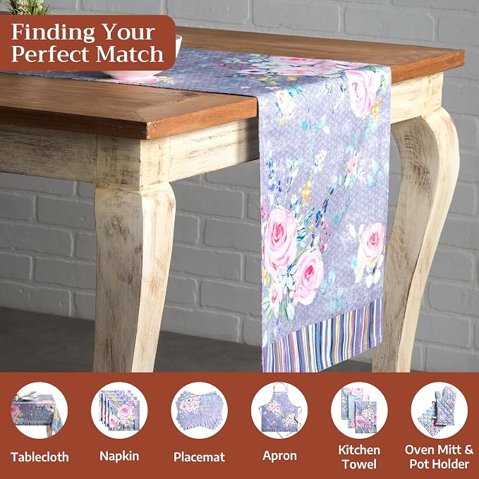 Maison d' Hermine Table Runner 100% Cotton 14.50" x 108" | Table Runners 108 - Image 4