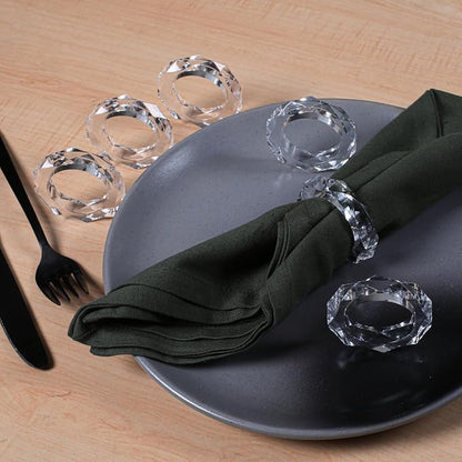 Clear Acrylic Napkin Rings, Thanksgiving - Image 3