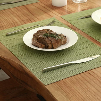 Leetaltree Pea Green Placemats Set of 8 - Image 8