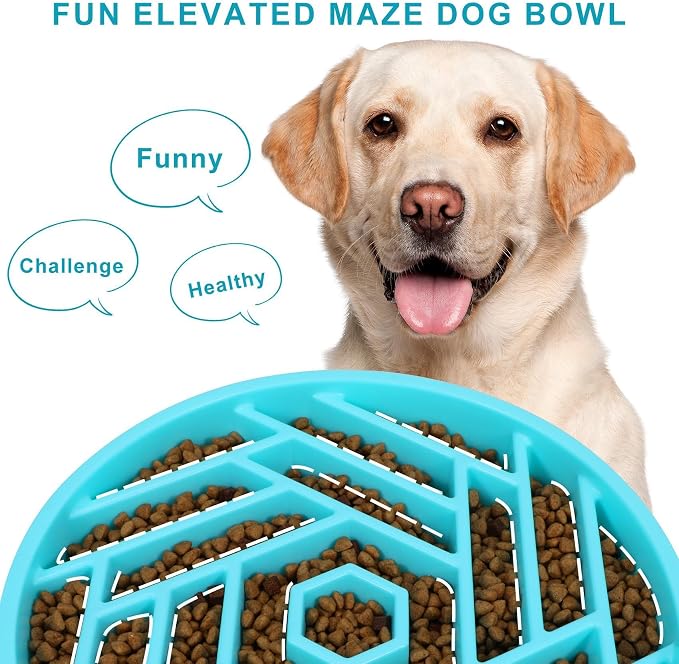 TOBYTO Slow Feeder Dog Bowls Large Medium Breed, Anti-Choking Slow Eating Dog - Image 3