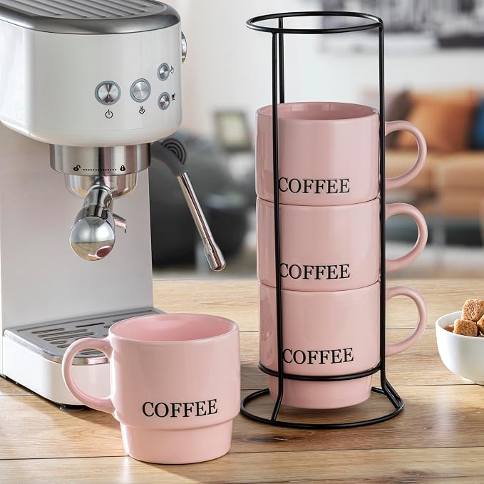 Signature Housewares Stackable Coffee Mug Tower Set - Image 6