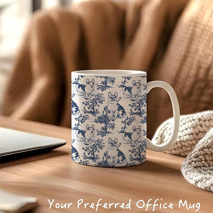 Chinoiserie Corgi Mug, Corgi Gifts - Image 4