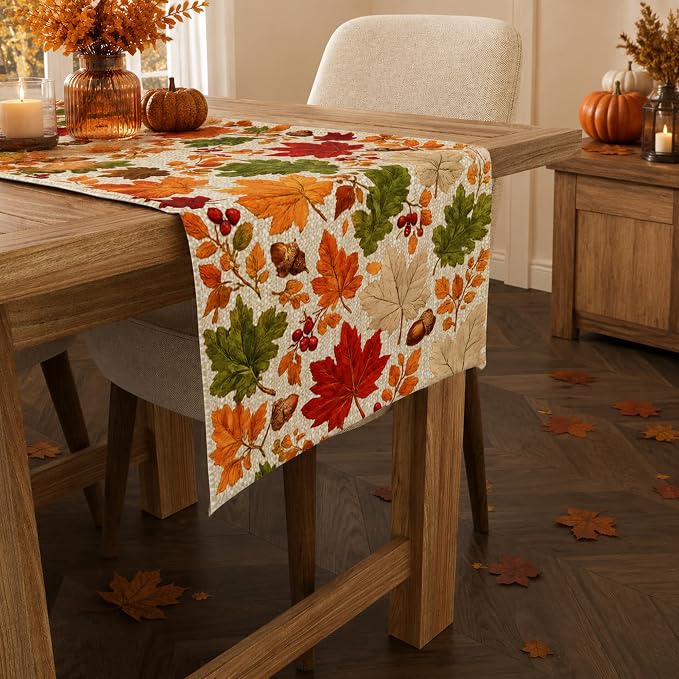 Fall Decor - Fall Leaves Table Runner - Image 5