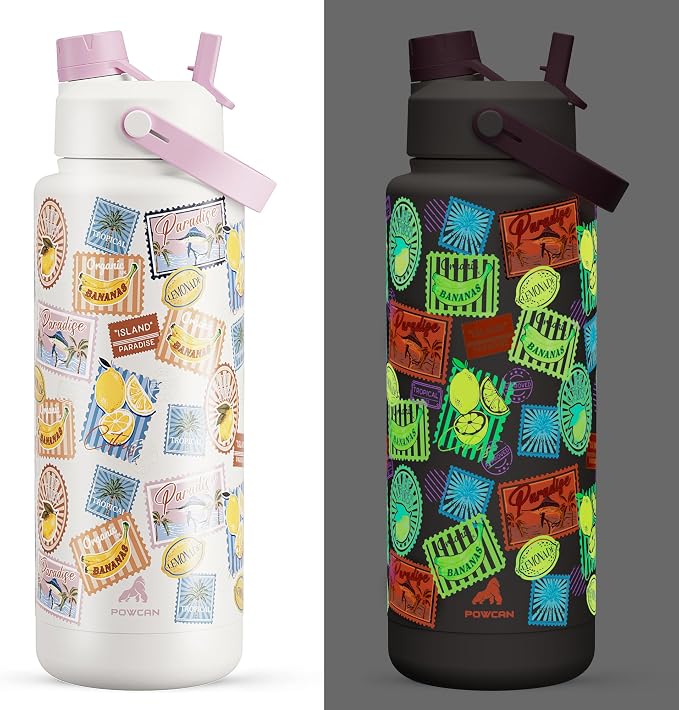 POWCAN 40 oz Insulated Water Bottle by POWCAN