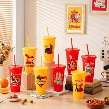 Skylety 24 Pcs Spanish Plastic Tumblers - Image 6