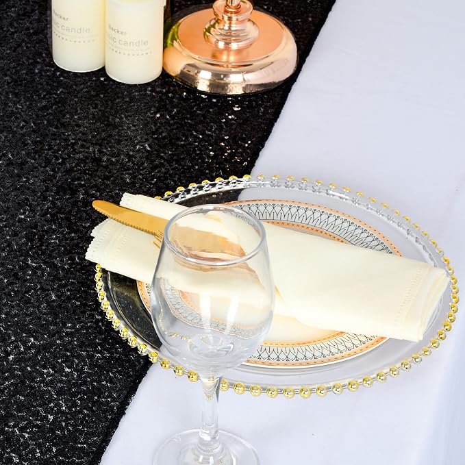 ShinyBeauty 72 Inch Sequin Table Runner - Image 3