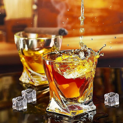 KITNATS Old Fashioned Whiskey Glasses 10 OZ Rocks Glasses Set of 4, Gift Box - Image 3