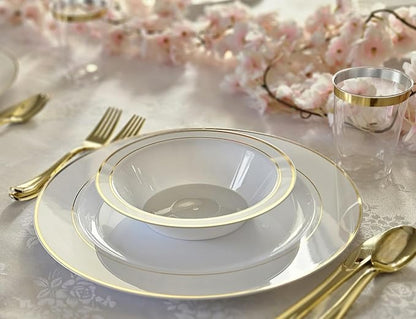 " OCCASIONS " 40 Piece Plates Pack, Heavyweight Disposable Wedding Party - Image 3