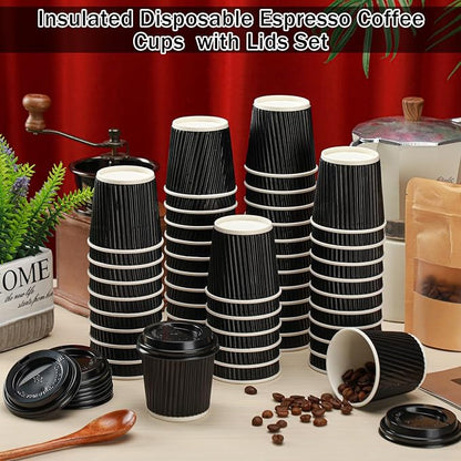 Uiifan 100 Set 4oz Disposable Espresso Cups - Image 4