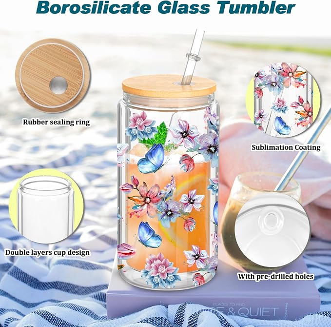 6 Pack 16 Oz Sublimation Snow Globe Tumbler, Snow Globe Cups - Image 4