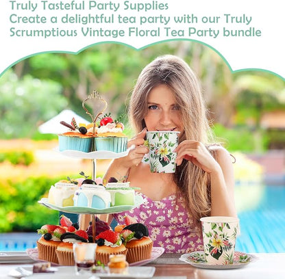 Layhit 83 Pcs Disposable Tea Party Set - Image 5