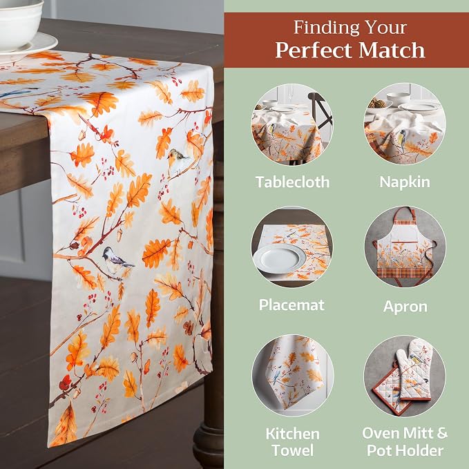 Maison d' Hermine Table Runner 100% Cotton 14.50" x 72" | Table Runners 72 - Image 5