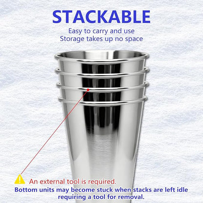 20oz 30PCS Stainless Steel Pint Cups, Reusable metal Cups, Drinking | Pint - Image 2