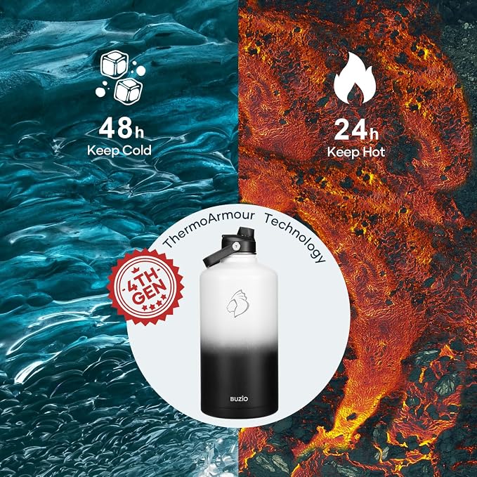 BUZIO 1 Gallon Water Bottle Insulated - Image 2