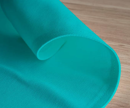 Calicot Placemats Set of 6 100% Cotton Washable Cloth Place Mats, Reusable Table Mats for Spring/Summer & Thanksgiving Christmas Decorations Kitchen Dining Party Wedding (Teal Blue, 13" x 19")