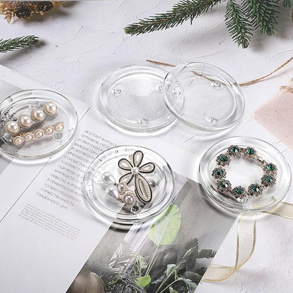 JUXYES Set of 5 Heat-Resistant Clear Glass Coaster - Image 8