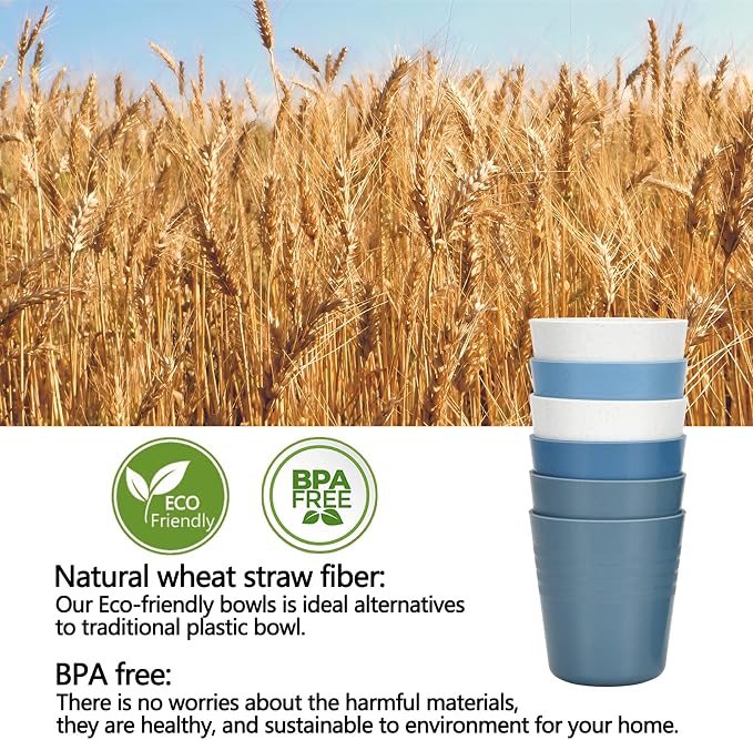 Homestockplus 8 Ounce Small Tumbler Cups, Unbreakable Drinking Cups Microwave - Image 2