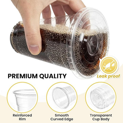 100 Pack 16 oz Plastic Cups - Image 3