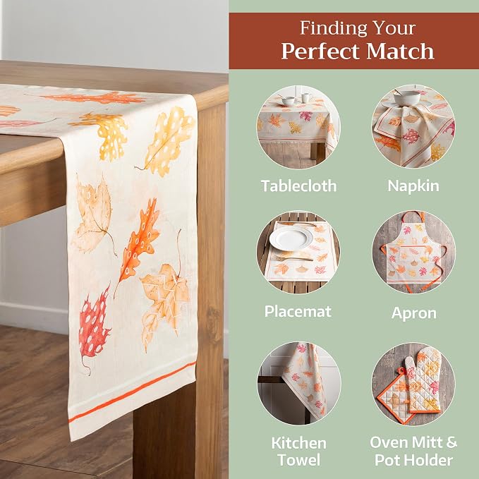 Maison d' Hermine Table Runner 100% Cotton 14.50" x 72" | Table Runners 72 - Image 5