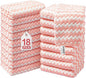 JOYMOOP Microfiber Cleaning Cloths – 18 Pack, 10" x 10", Pink – Reusable, Lint-Free, Super Absorbent Towels for Kitchen, Car, and Household Cleaning