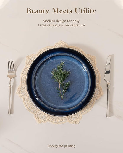 Dinnerware sets plates and bowls sets modern plates,Ceramic Dinnerware Sets,12 Pieces Porcelain Lightweight Plates,Scratch Resistant Dish Set (style - 8, 4 - Set (12pcs))