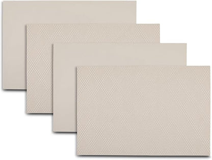 Placemats Set of 4 12" x 18" Heat-Resistant Table Mats for Dining Table Set for 4 Kitchen & Dining Room Decor Farmhouse, Boho, & Modern Style Easy to Clean, Durable & Stylish Table Decor