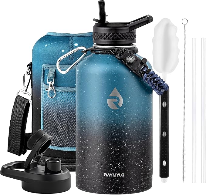 RAYMYLO Insulated Water Bottle 64 oz, Triple Wall Vacuum Stainless Steel | by RAYMYLO