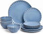 12 Pieces Stoneware Dinnerware Set, Microwave and Dishwasher Safe, by Sango
