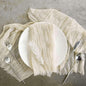 Efavormart 5 Pack 24"x19" Cream Matte Gauze Cheesecloth Napkins, Organic Cotton by efavormart