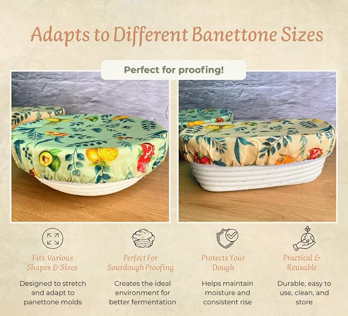 Sourdough Bowl Covers for Bread Proofing, 10 Inch, - Image 7