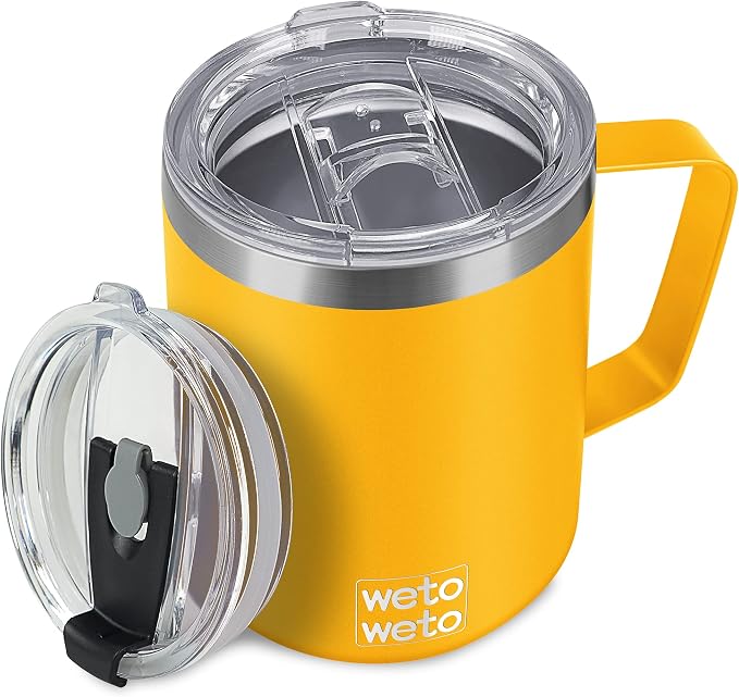 WETOWETO 14 oz Coffee Mug, Vacuum Insulated Camping Mug by Wetoweto