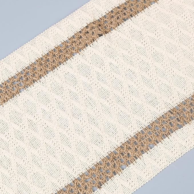 Boho Table Runner for House Decor 132 Inches Long Farmhouse Macrame Table - Image 6